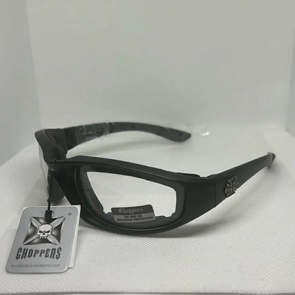 Choppers Padded Clear Lens Sunglasses